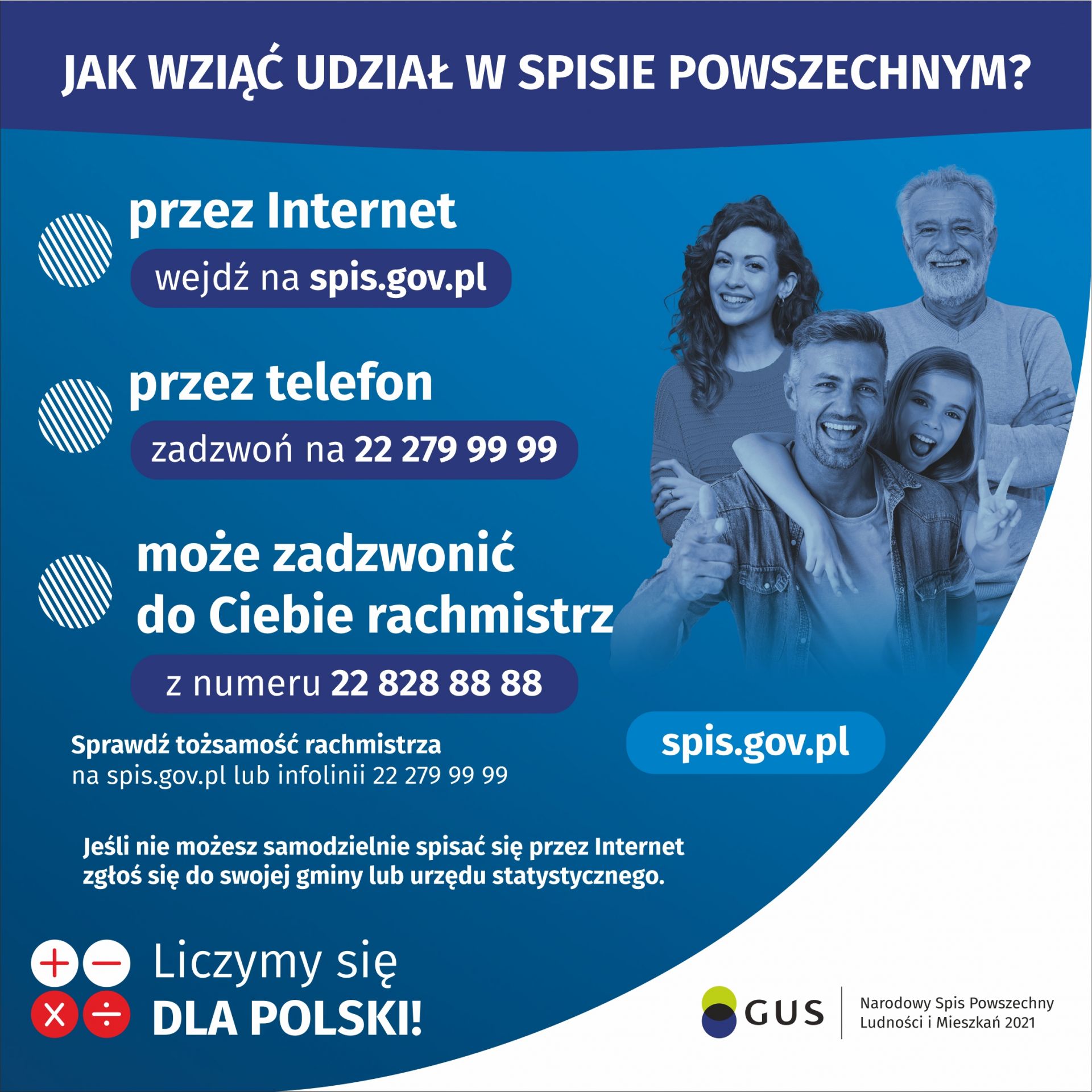 baner graficzny z informacjami o spisie powszechnym